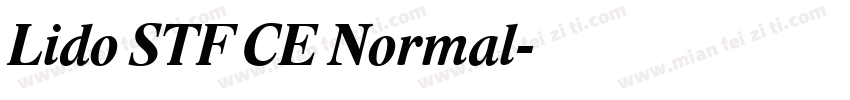 Lido STF CE Normal字体转换